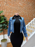 Her Era Denim Jacket(Black)