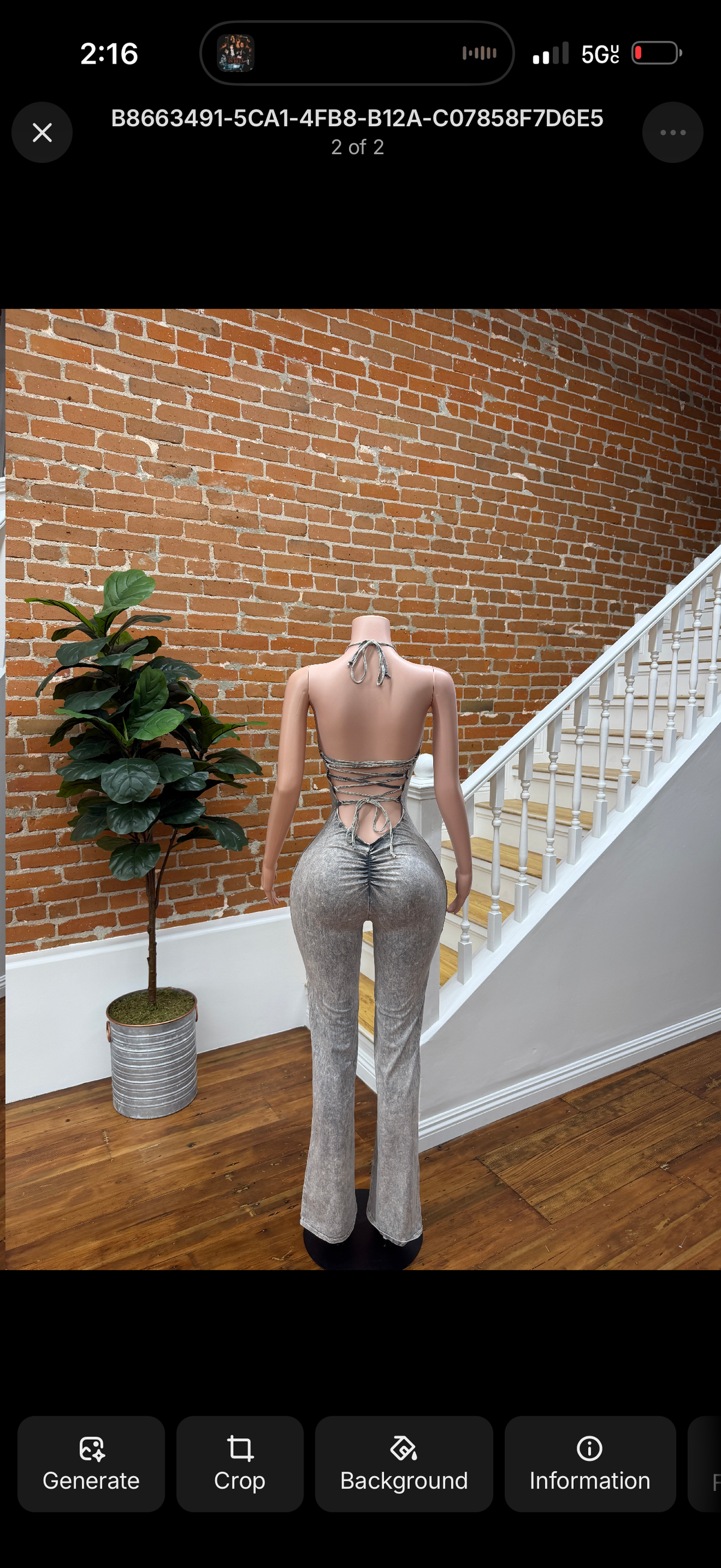 Curve Control Halter Jumpsuit(Grey)