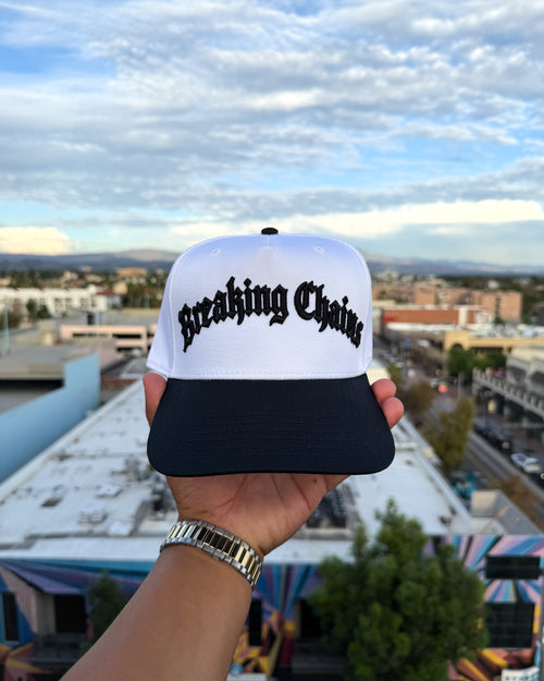 Breaking Chains Hat (White & Black)