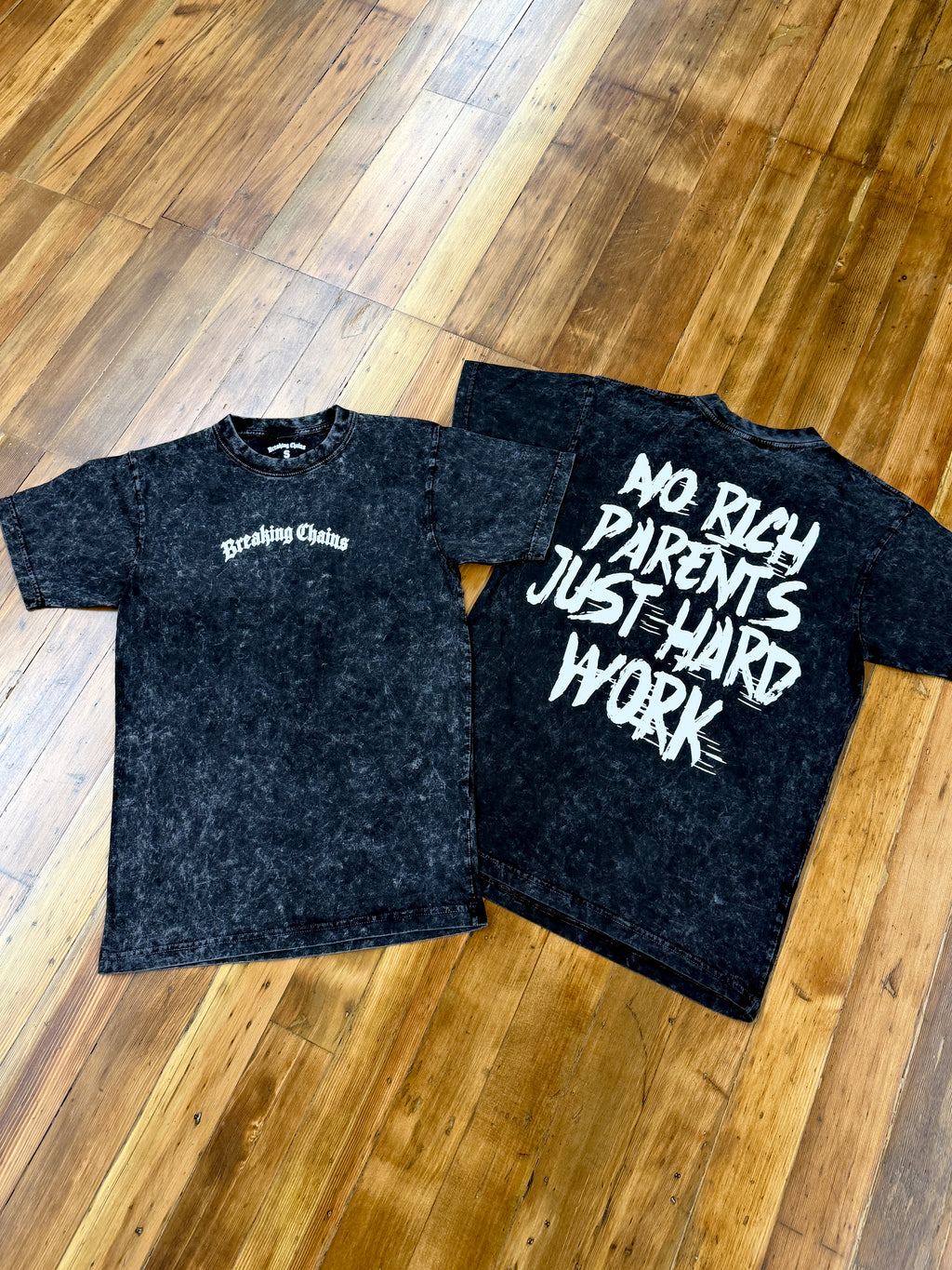 No Rich Parents Shirt (Mineral Wash)