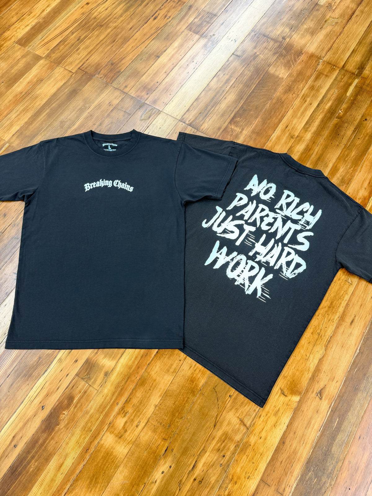 No Rich Parents Shirt (OG Dark Wash)